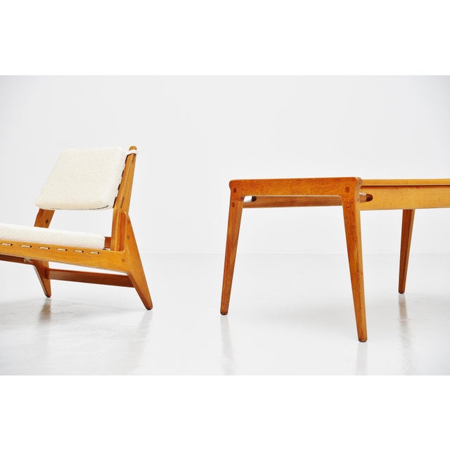 Gold Oak Hunting Coffee Table, Sweden, 1960s For Sale - Image 8 of 9