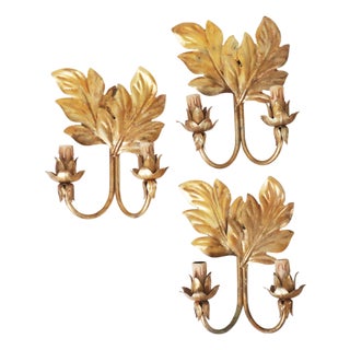 Art Deco Sculptural Gilded Olympia Wall Light by Bernd Beisse, 1980s For Sale