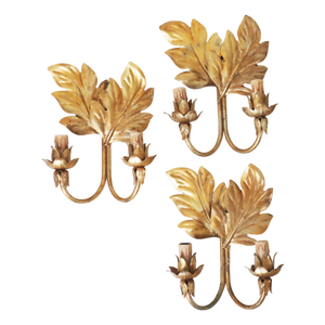 Art Deco Sculptural Gilded Olympia Wall Light by Bernd Beisse, 1980s