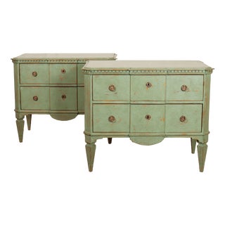 Swedish Breakfront Commodes, Set of 2 For Sale