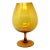 Empoli Oversized Amber Glass Brandy Snifter For Sale