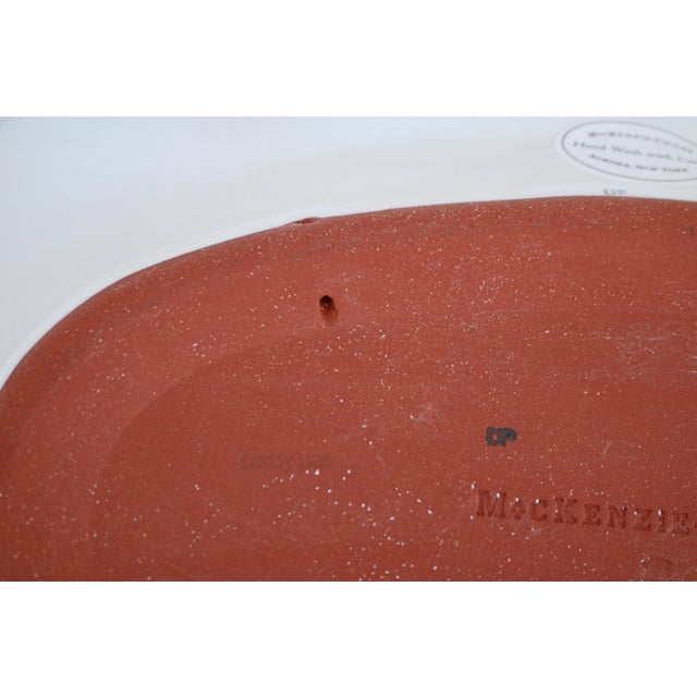 Late 20th Century MacKenzie-Childs Honeymoon Dandy Lion Yellow 16” Scalloped Platter For Sale - Image 13 of 16