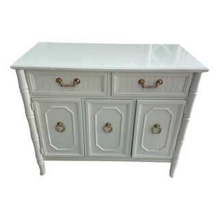 1970s Faux Bamboo Buffet / Server For Sale
