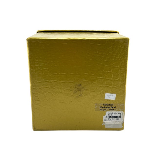 Waterford Crystal Evolution Red & Amber Art Glass Bowl For Sale - Image 10 of 10