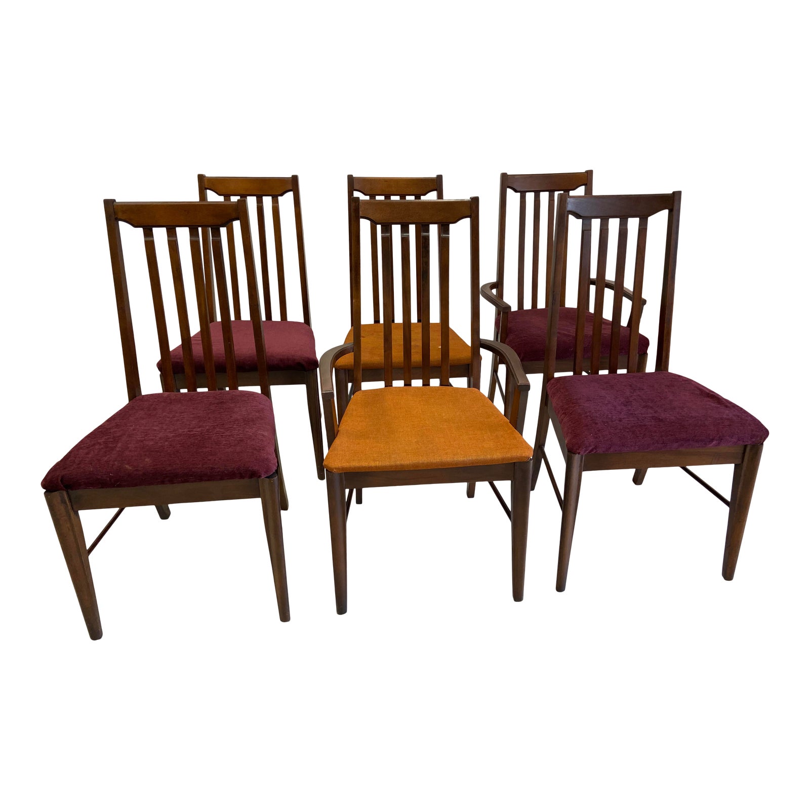 Vintage High Back Broyhill Dining Chairs Set of 6 Chairish