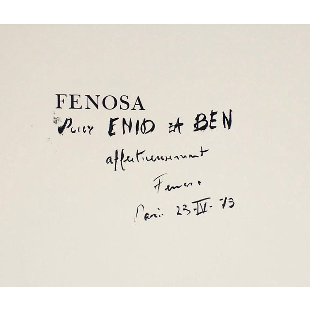 Apelles Fenosa, Apeles Fenosa Spanish Sculptor Mourlot Lithograph Abstract Expressionist Figures, 1972 For Sale - Image 9 of 10