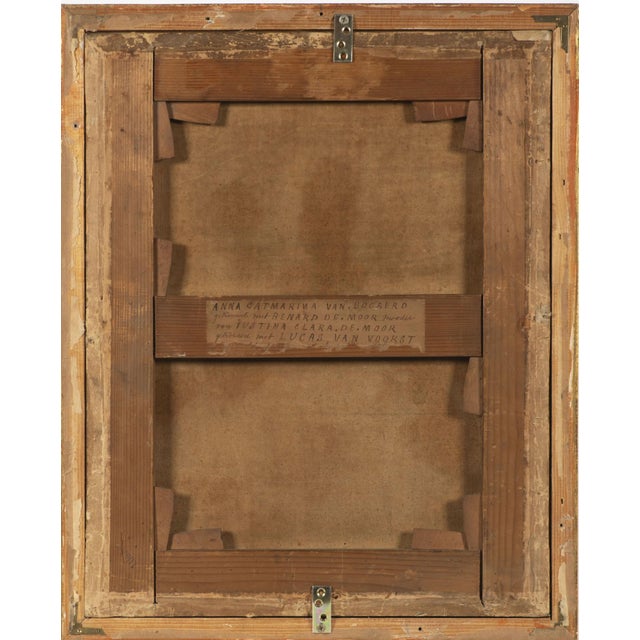 Reinier De La Haye, Portrait of a Lady in Front of a Park Landscape, Oil on Canvas For Sale - Image 7 of 9