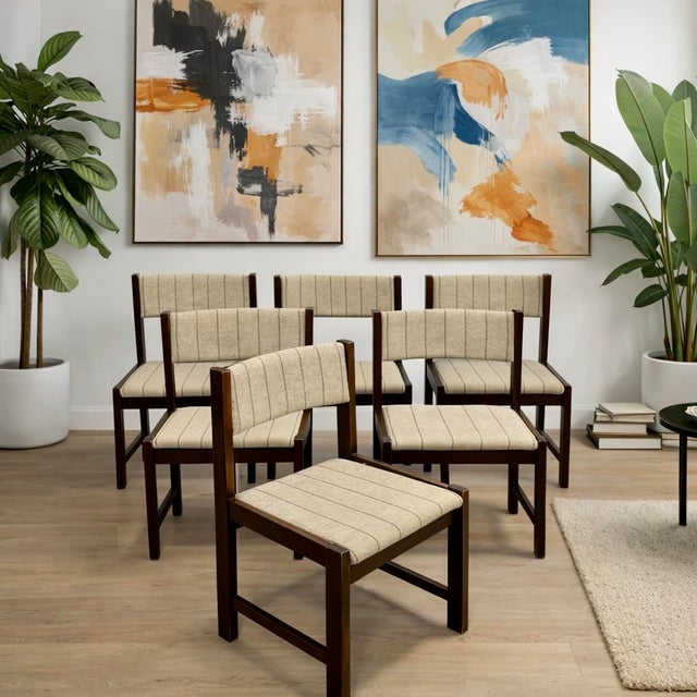 Faarup Møbelfabrik Mid Century Modern Dining Chairs by Faarstrup, Denmark | Danish Set of 6 Chairs, C. 1960s For Sale - Image 4 of 16