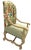 Vintage Hacienda Chair With New Frida’s Garden Fabric Upholstery in Springtime Colors For Sale In Saint Louis - Image 6 of 7