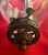 Antique 19th century bell jar hall chandelier lantern with original candle cup at the base. The blown glass hurricane...