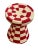 African African Natural Woven Seagrass Side Table Red For Sale - Image 3 of 4