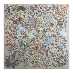 Hermès Silk Scarf “Fleurs Et Papillons De Tissus” 2013