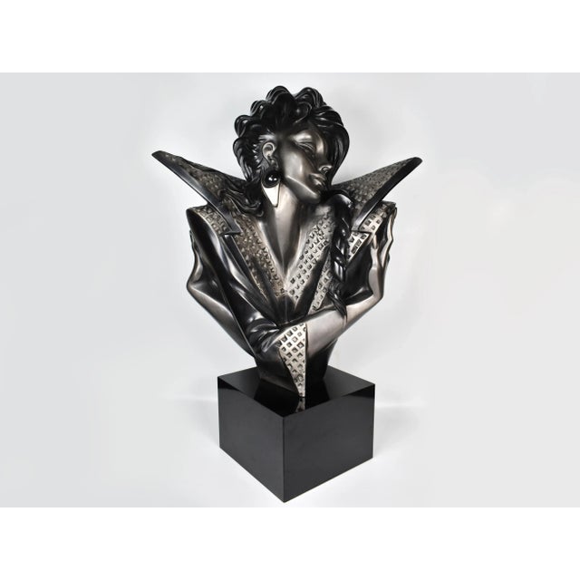1990s Alexander Danel Austin Productions "Collar" Woman Bust Sculpture For Sale - Image 13 of 13