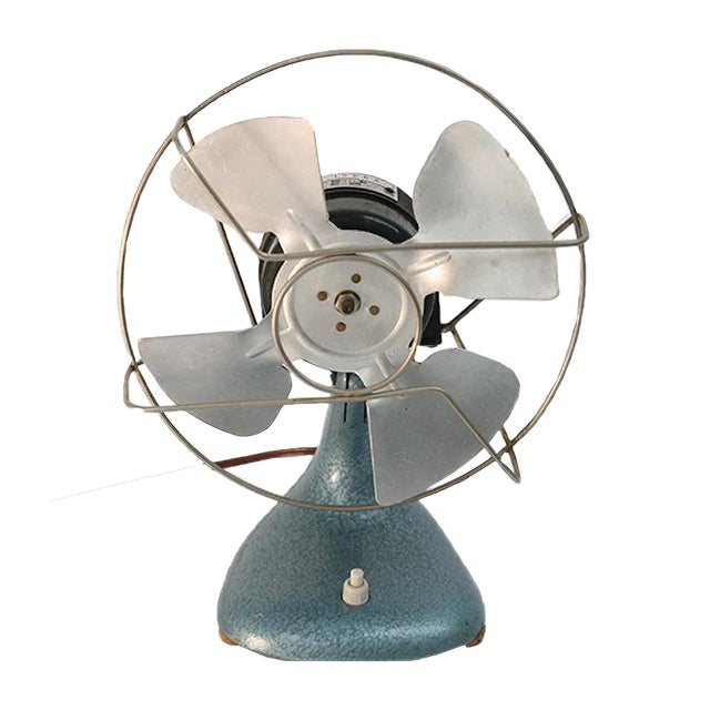 Mid-Century Industrial Table Fan from Iskra For Sale