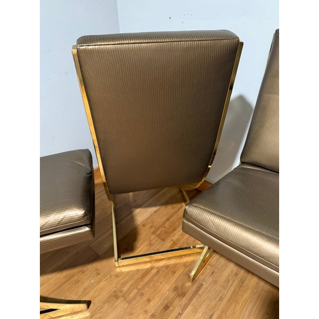 DIA - Design Institute America Vintage Mid Century Set of 6 Very Cool Z Dining Chairs For Sale - Image 4 of 7