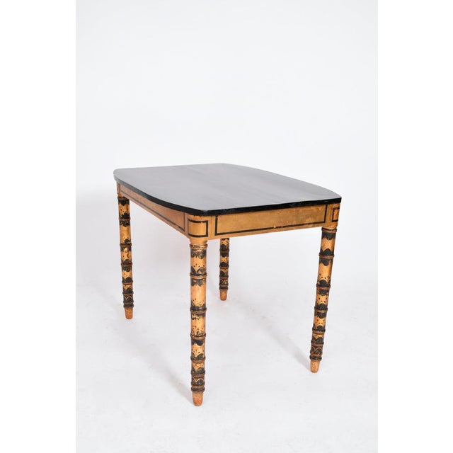 Ebonised and Gold Painted Table, 1920s For Sale - Image 3 of 5