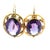 Late 19th Century Victorian 18k Gold 20 Carat Amethyst Drop Earrings, Pair For Sale - Image 12 of 15