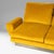 Three-Seater Sofa and Poufs in Yellow Velvet1970, Set of 3 For Sale - Image 4 of 12
