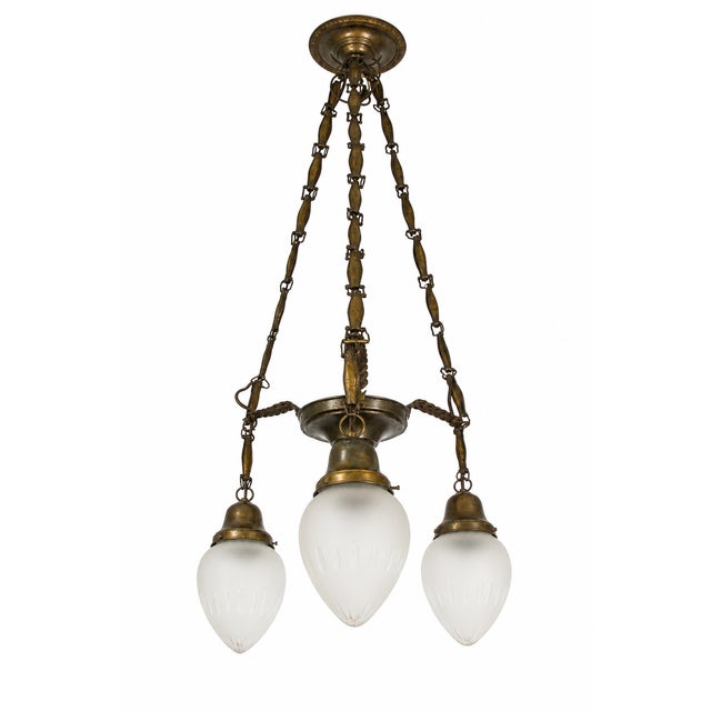 Vintage Art Deco Pendant Light, 1930s For Sale - Image 11 of 11