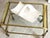 Metal Mid-Century Brass & Glass Bar Cart with Perforated Gallery, 1960s For Sale - Image 7 of 16