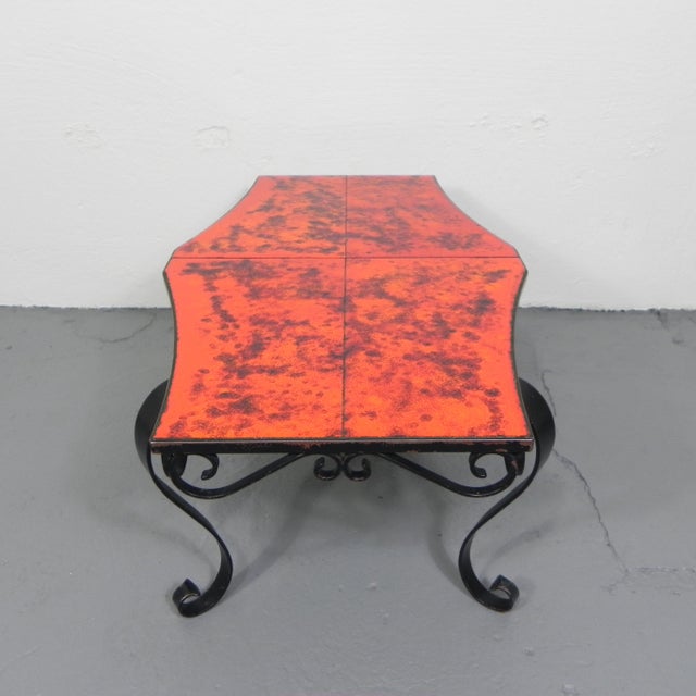 Vintage Coffee Table with Tiles and Steel Frame, 1960s For Sale - Image 9 of 18