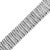Contemporary .925 Sterling Silver 8 1/2 Cttw Diamond 7 Row Chevron "S" Curved Link Tennis Bracelet - 7.25" For Sale - Image 3 of 7
