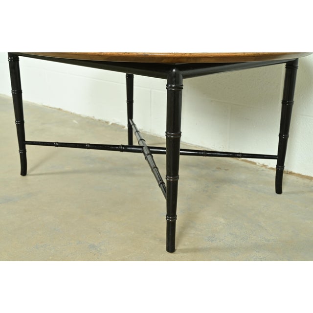 Kittinger Hollywood Regency Faux Bamboo Cocktail Table, Circa 1950s For Sale - Image 9 of 11