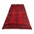 Vintage Afghan Ersari Elephant Foot Rug, Oxblood Abrash - 8'0" X 3'11" For Sale