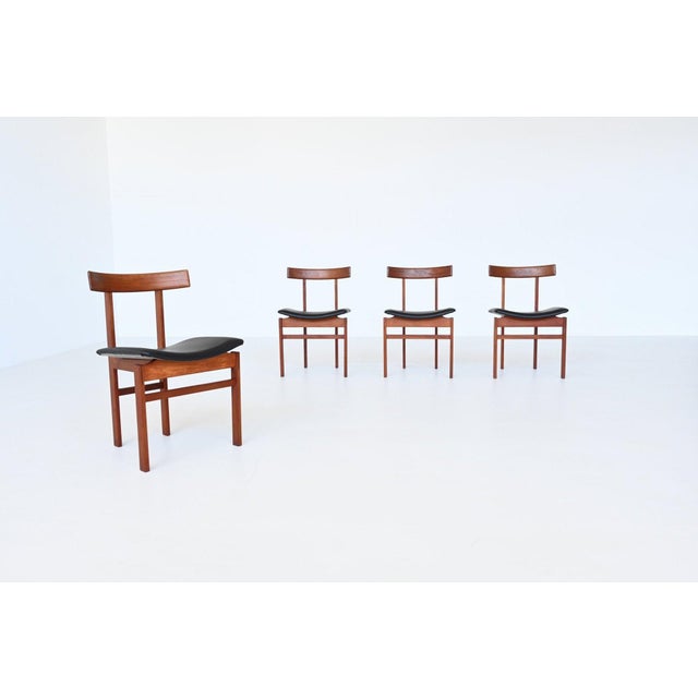 Danish #193 Dining Chairs in Teak by Inger Klingenberg for France & Søn, 1960s, Set of 4 For Sale - Image 6 of 18