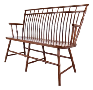 Rod-Back Birdcage Windsor Bench Settee