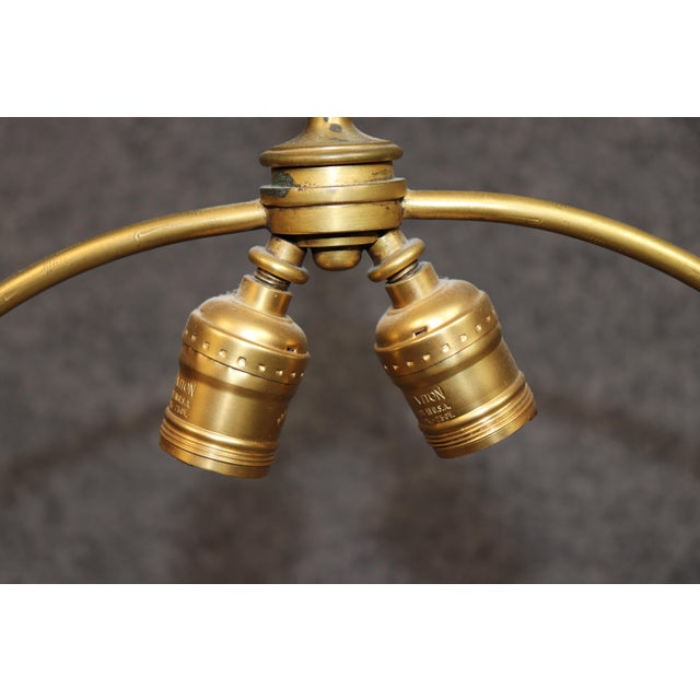 1910s French Bronze Ormolu Bronze Mounted Bronze Table Lamp For Sale - Image 9 of 12