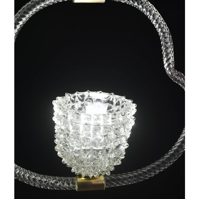 1940s Extraordinary Clear Rostrato Murano Glass Chandelier by Barovier & Toso For Sale - Image 10 of 12