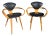 Norman Cherner for Plycraft Pretzle Arm Chairs - Pair For Sale