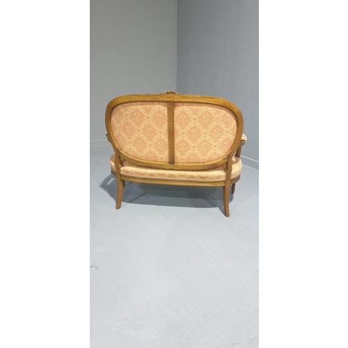 Wood French Two-Seater Sofa For Sale - Image 7 of 9
