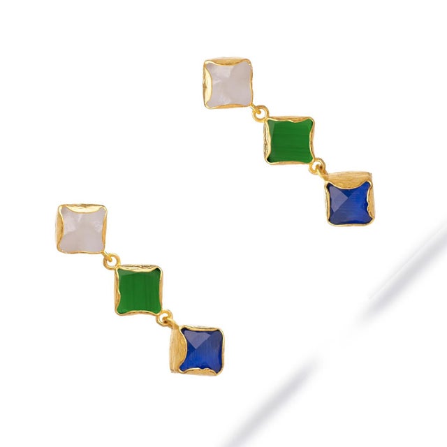 Early 21st Century Trinity Glow Triple Drop Earrings, A Pair For Sale - Image 5 of 9