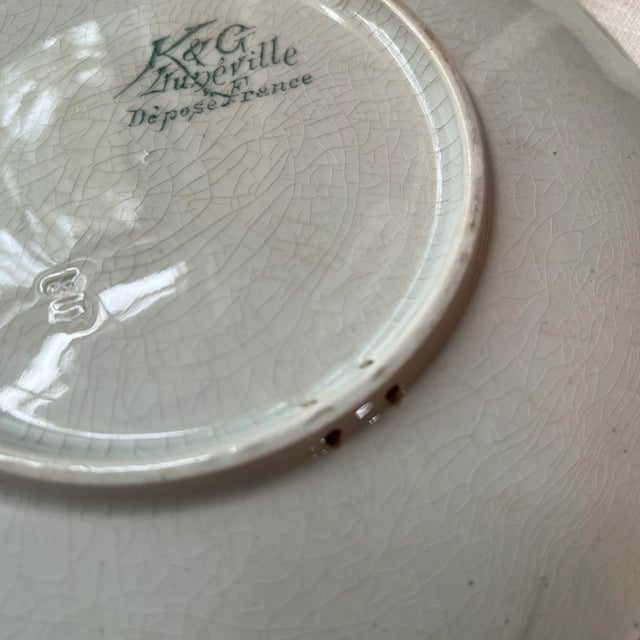 Ceramic 1900s Decorative French Apple Hanging Luneville Plate For Sale - Image 7 of 8