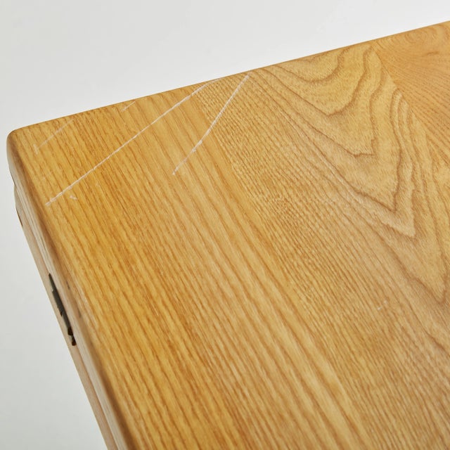 Cassina La Barca' Foldable Ash Wood Console + Dining Table by Piero De Martini for Cassina, 1975 For Sale - Image 4 of 12