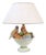 Large Hollywood Regency Table Lamp, Parrot and Fruit Design, Italy 1990s For Sale