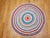 American Antique American Braided Round Rug, Handwoven Folk Art, Red & Blue, 4x4 For Sale - Image 3 of 8