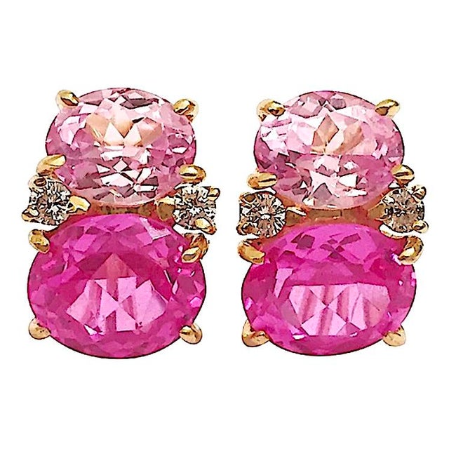 Christina Addison Medium Gum Drop™ Earrings With Peridot and Citrine and Diamonds - a Pair For Sale In New York - Image 6 of 12