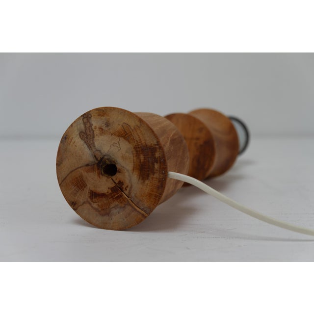 Danish Wooden Table Lamp, 1970s For Sale - Image 14 of 18