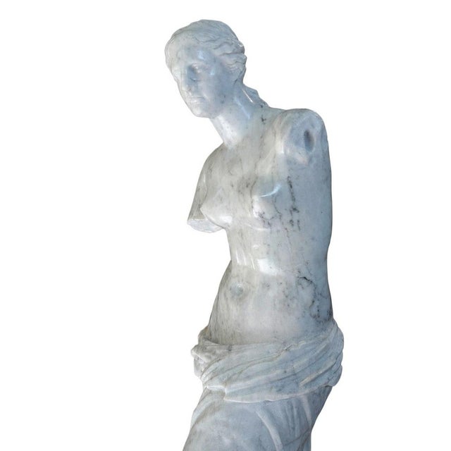 20th Century Greek Statue of Venus de Milo in Carrara Marble For Sale - Image 5 of 7