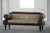 Wood Antique Danish Empire Sofa with Detailed Woodwork and Striped Fabric, 19th Century For Sale - Image 7 of 17