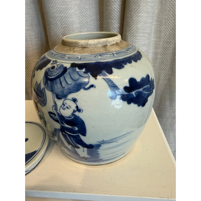 Ming Dynasty Chinoiserie Ginger Jar For Sale In Miami - Image 6 of 8