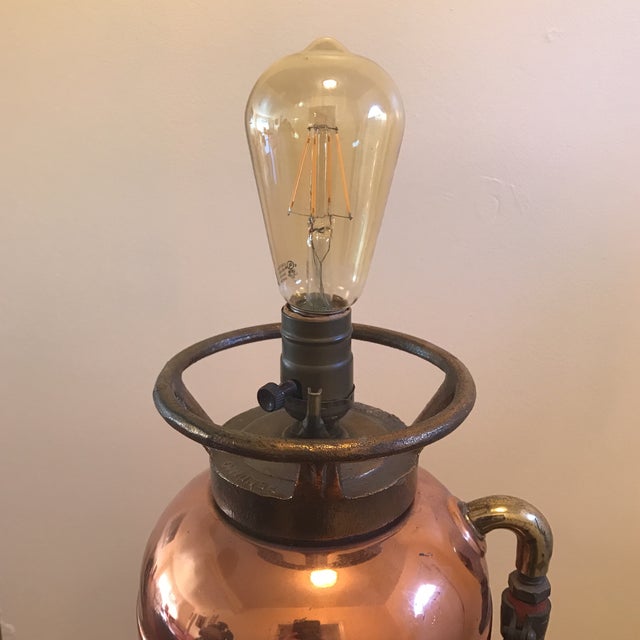 Vintage Copper & Brass Fire Extinguisher Lamp Chairish