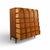 Wood Thomasville Vintage Burlwood Mid Century Modern Sculptural Highboy Dresser C. 1960s For Sale - Image 7 of 9