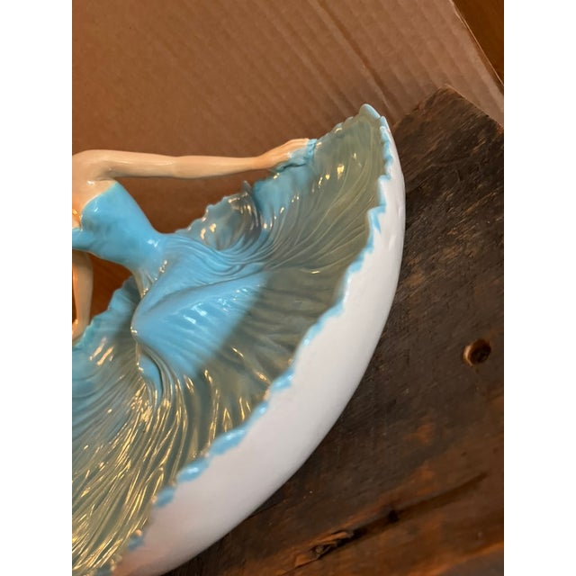 Mid-Century Modern Large Vintage Lady Trinket / Candy Dish For Sale - Image 3 of 12