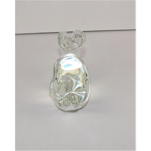 Contemporary Vintage Signed Licio Zanetti Murano Glass Rabbit Figurine For Sale - Image 3 of 8