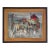 Large Oil Painting Impressionist Cityscape Street Scene Framed Colorful European Style Vintage For Sale