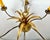 Hollywood Regency Brass Palm Chandelier from S. A. Boulanger, Belgium, 1970s For Sale - Image 4 of 9